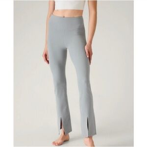 Athleta Elation Split Flare Pant Storm Cloud Grey